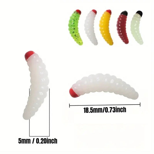 Силиконови червеи в кутия 100бр