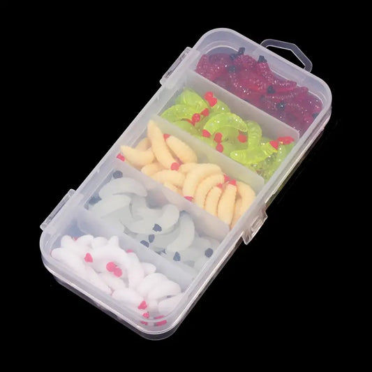 Силиконови червеи в кутия 100бр