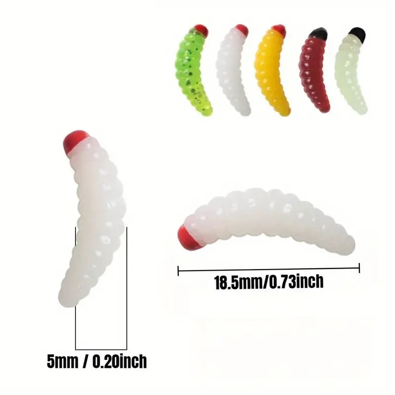 Силиконови червеи в кутия 100бр