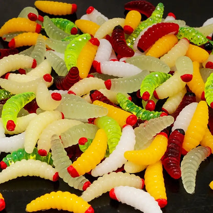 Силиконови червеи в кутия 100бр