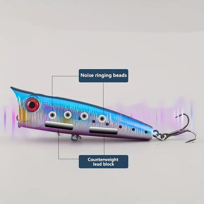 Воблер Попър Blue Rainbow 8.5см 14.6гр